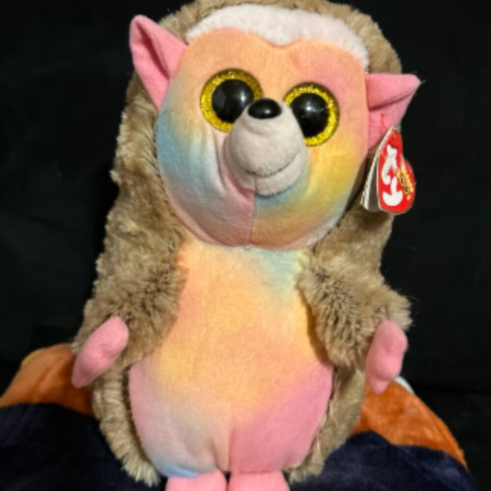 Ty Beanie Babies Beanie Boos Hedgehog Pinecone 9" Pink Tan NWT New with Tag